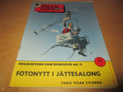 TEKNIK FÖR ALLA NR 22 1958. OPEL CARAVAN , M.M
