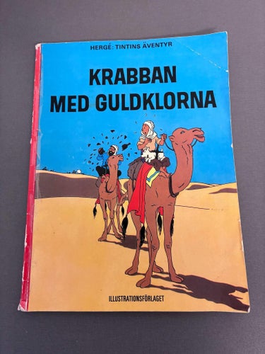 Tintins Äventyr: Krabban med Guldklorna av Hergé 1:a upplaga