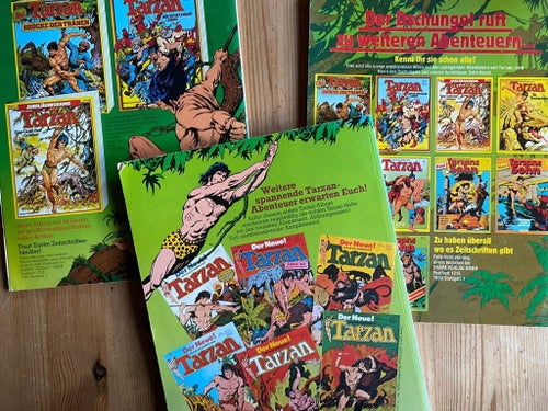 Tarzan och Tarzans Sohn - Edgar Rice Burroughs - 3 tyska album