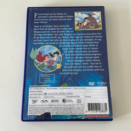 Den Lilla Sjöjungfrun II: Havets Hemlighet (DVD)