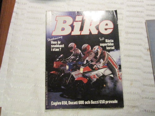 GSXR750 GPZ900 FZ750 1985 Stort TesT reportage BIKE