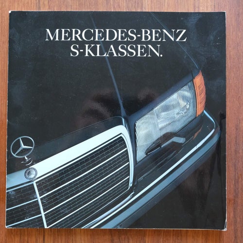 Mercedes S-klassen BROSCHYR 300SE, 420SE, 560SEL,560SEC, 300,420, 560, se se sec