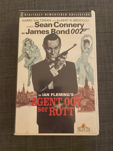 JAMES BOND AGENT 007 SER RÖTT/From Russia with Love - Warner Hyrfilm VHS