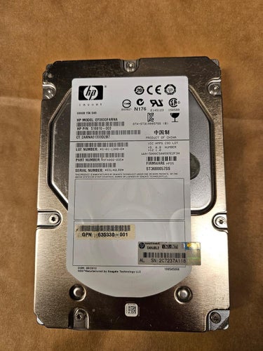 HP 600GB 15K 3.5" SAS