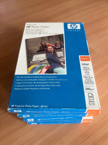 HP Premium Fotopapper, blankt
