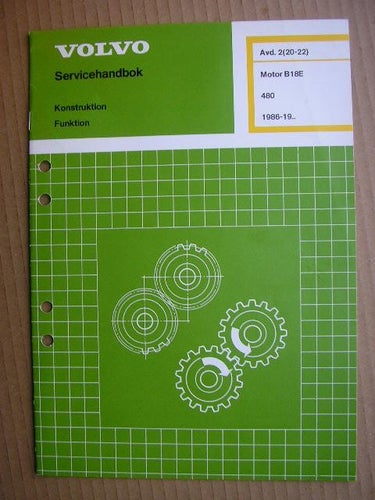 VOLVO Verkstadshandbok 480 Motor B18E