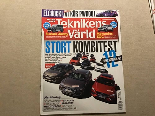 TEKNIKENS VÄRLD NR 12 2019 MERCEDES EQC och GLC,BMW 745,SUZUKI JIMNY,TOYOTA