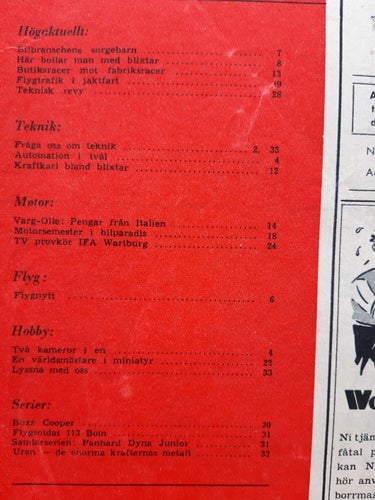 Teknikens Värld nr 15 1956: IFA Wartburg