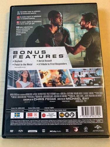 Ambulance, Dvd