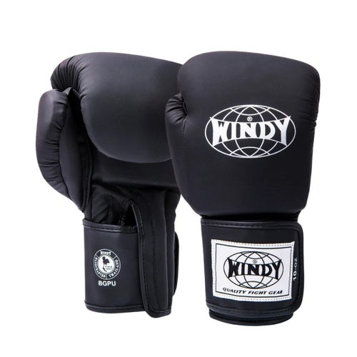 Windy Proline Boxningshandskar Svart (matt) 12oz - FRI FRAKT
