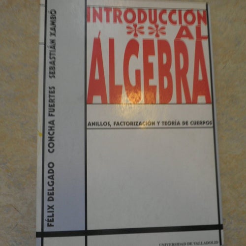 Introducción al Álgebra av Félix Delgado, Concha Fuertes, Sebastián Xambó 1998