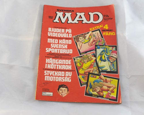 Svenska MAD Nr 2 1981 - Ingemar stenmark Vintage serietidning
