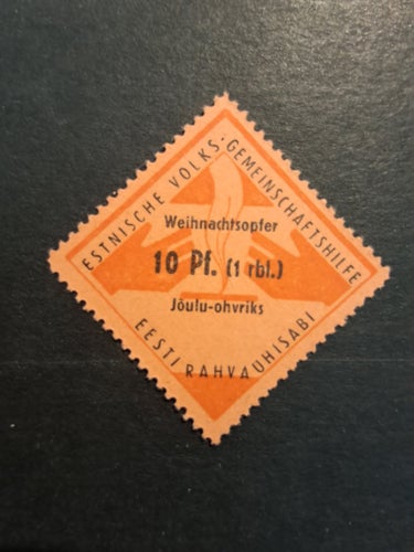 Tyskland! Estnische Volks-Gemeinschaftshilfe Weihnachtsopfer 10Pf(1 rbl.)!