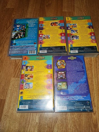 Digimon The Movie och Digimon Digital Monsters VHS-filmer