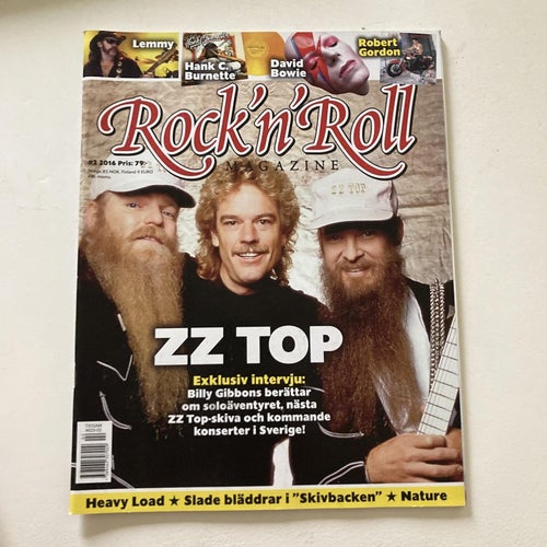 NOSTALGIA. ROCK´N´ROLL MAGAZINE 2/2016. HEAVY LOAD, ZZ TOP, LEMMY, DAVID BOWIE.