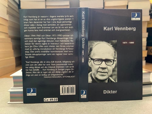 Dikter 1971-1990 av Karl Vennberg, bok, Very good plus
