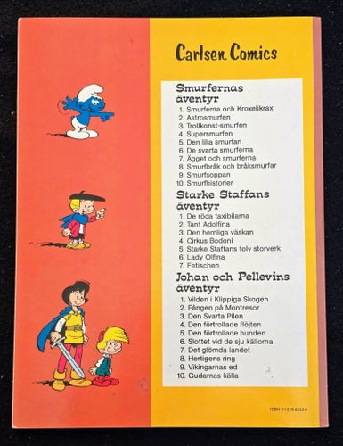 SMURFERNAS ÄVENTYR - 1980 - NR10 - SMURFHISTORIER - 1:A UTGÅVA