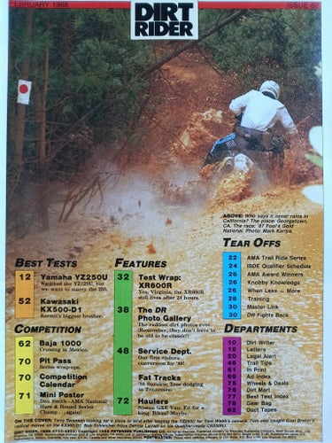Dirt Rider Magazine - Februari 1988