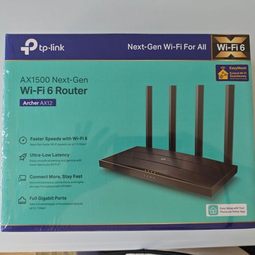 TP-Link AX1500 Next-Gen Wi-Fi 6 Router Archer AX12