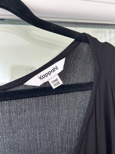 Kappahl svart kaftan, storlek ONE SIZE