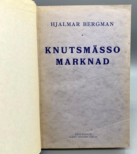 Knutsmässo Marknad av Hjalmar Bergman (Roman)