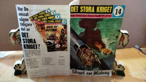 Det stora kriget 14 Slaget om Midway. Very Good plus