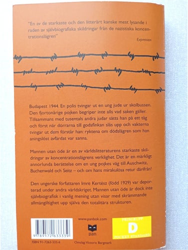 Mannen utan öde av Imre Kertész, 2003