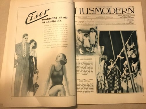 HUSMODERN NR 25 1930 PRINSESSOR,SKATTUNGE,BERIT SPONG ÖREBRO,ULRIKSDAL