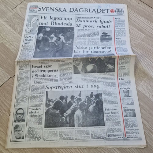 Svenska Dagbladet Tidning 3 Juni 1975