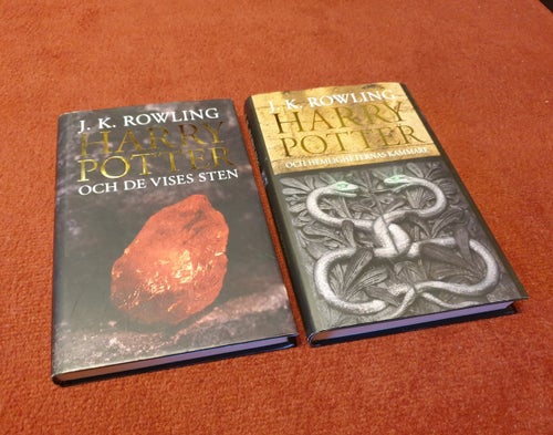 Harry Potter 1 & 2 – Inbundna utgåvor (De vises sten + Hemligheternas kammare)