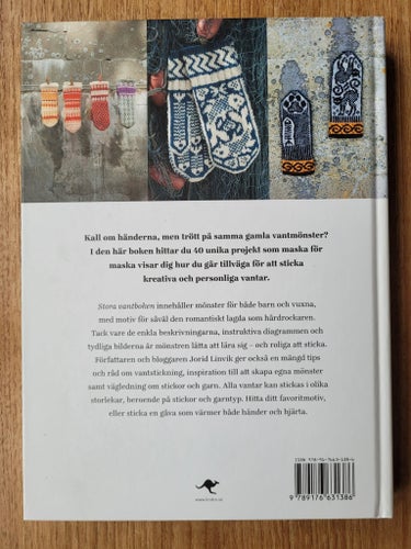 Stora vantboken 40 unika stickbeskrivningar Jorid Linvik stickbok Nyskick