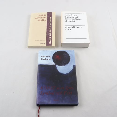 Hans-Georg Gadamer, bokpaket med 3 volymer