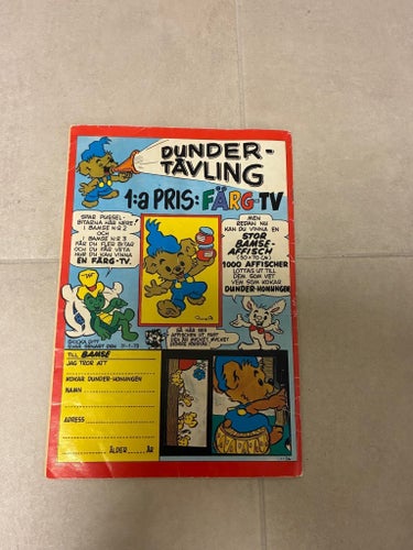Bamse nr 1 1973 jubileum nytryck