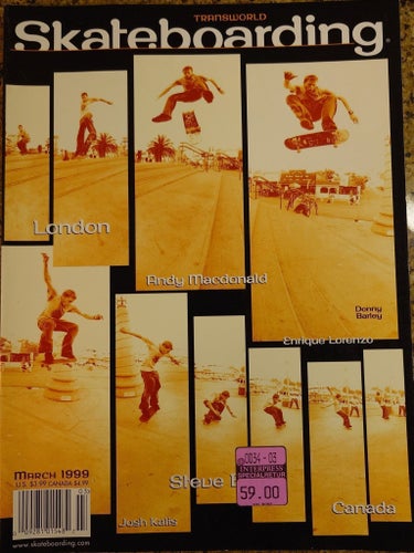 Transworld Skateboarding Magazine - Skate - March 1999 - Vol.17, No.3 - Vintage
