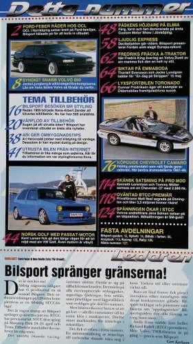 Bilsport nr 9 1999: Oldsmobile Toronado 1967, Guide Chevrolet Camaro 1987-1999