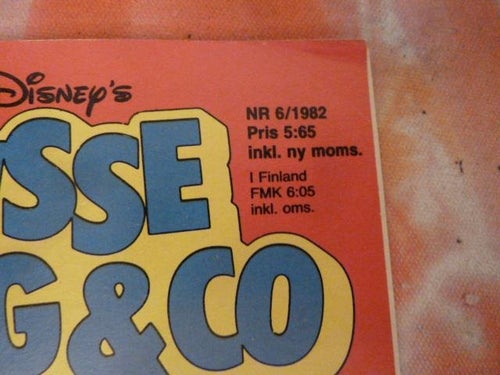 MUSSE PIGG & CO, NR 6 - 1982, TIDNING