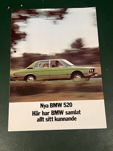 BMW 520 Broschyr
