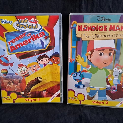 Disney DVD-filmer: Små Einsteins Reser till Amerika & Händige Manny.