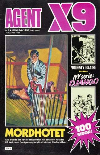 Agent X9 Serietidning 1985 nr 2 (Oläst arkivex) Modesty Blaise