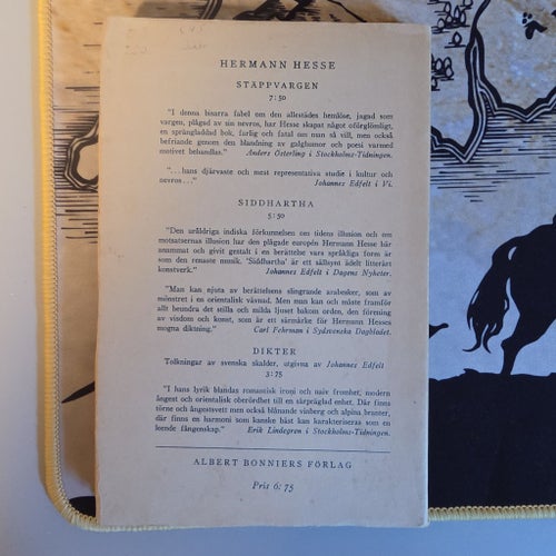 Hermann Hesse Drömfäärder svensk OU 1948