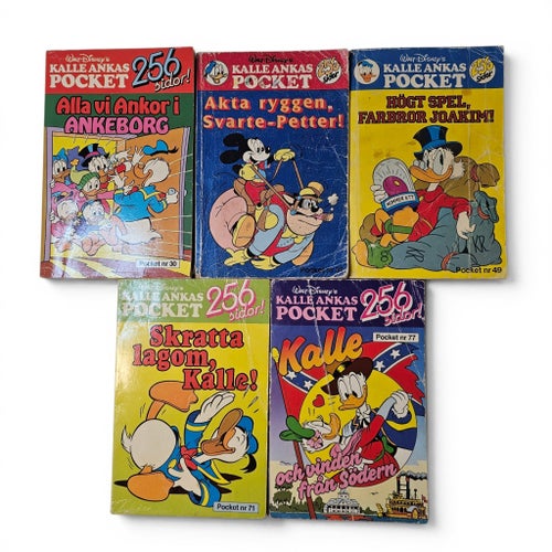 Kalle Ankas Pocket - 5 st 30, 31, 49, 71, 77