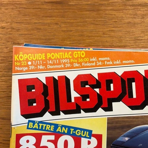 Bilsport tidning från 1995