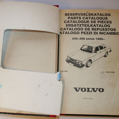 Volvo Reservdelskatalog 240/260 1985-