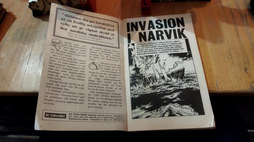 Det stora kriget 1966 nr 3 Invasion i Narvik. Very Good plus