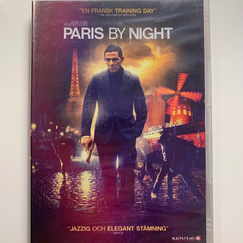 PARIS BY NIGHT. DVD THRILLER FRANKRIKE -12. NJUTAFILMS. INPLASTAD