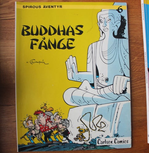 SPIROUS ÄVENTYR ALBUM NR 6 Buddas Fånge 2:a uppl 1985
