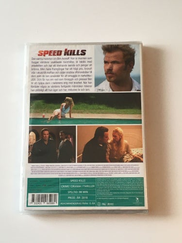 Speed kills (2018, John Travolta). Inplastad DVD