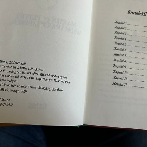 Lyckans hjul av Martin Widmark, Petter Lidbeck, bok, SM, Very good plus