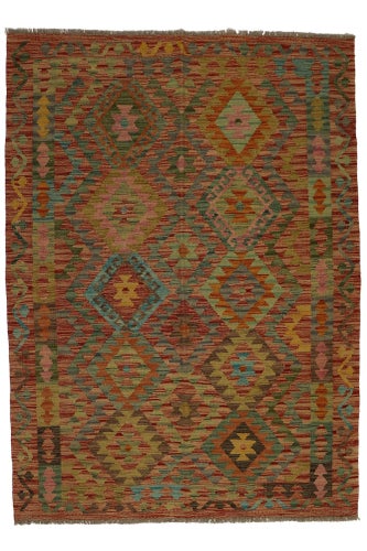 Autentisk klassisk handvävd Kelim 125 X 197 cm