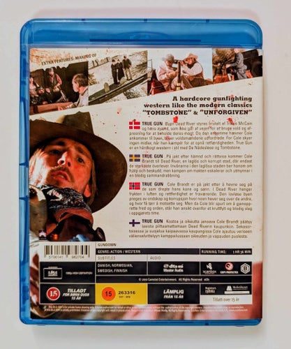 TRUE GUN - Western - Spegelblank Bluray - billig frakt 12 kr !!!